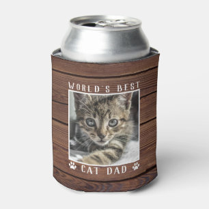 Rafraîchisseur Pour Canette Meilleur Papa Chat Empreintes de Patte Photo de Co