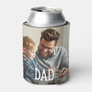 Rafraîchisseur Pour Canette Meilleur papa jamais Typographie Photo