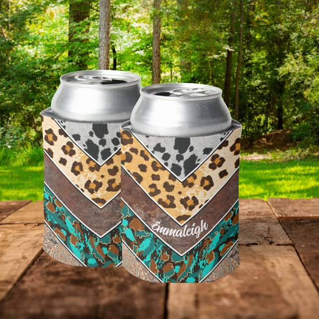 Rafraîchisseur Pour Canette Mélange de sublimation poster de animal Monogramme (Créateur téléchargé)