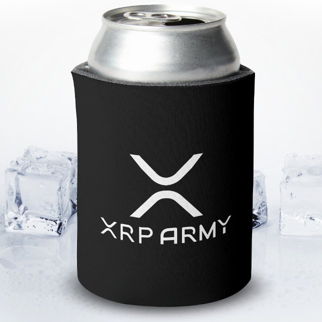 Rafraîchisseur Pour Canette Mème XRP Army Citation Hodl Crypto CryptoCurrency (Créateur téléchargé)