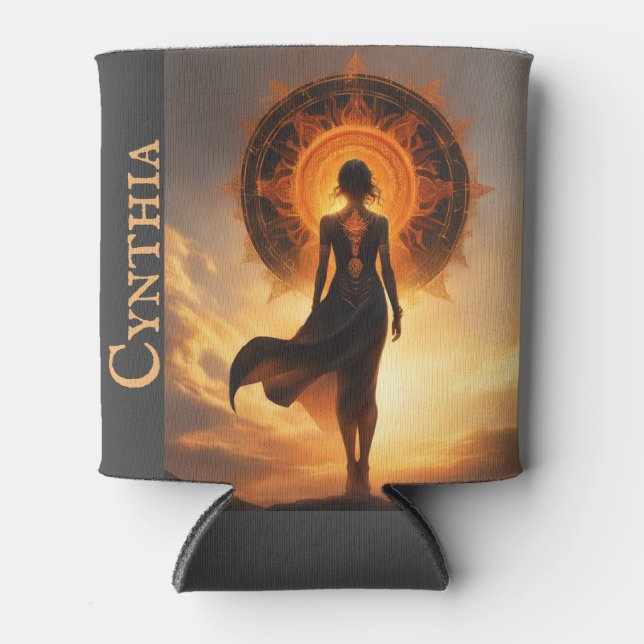 Rafraîchisseur Pour Canette Mémoire personnalisable Boire Coozie Solar Eclipse (Devant)