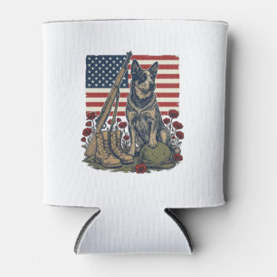 Rafraîchisseur Pour Canette Mémorial patriotique Blue Heeler Gravure vintage S