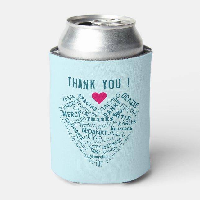 Rafraîchisseur Pour Canette Merci cadeau peut refroidir texte personnalisé (Can devant)