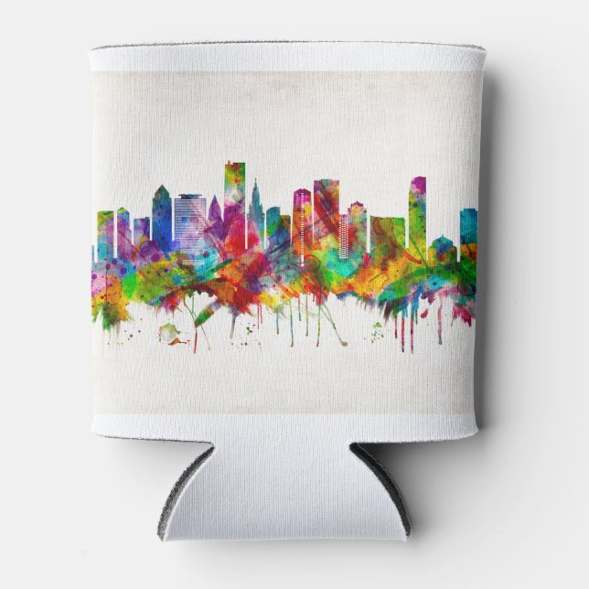 Rafraîchisseur Pour Canette Miami Florida Skyline (Devant)