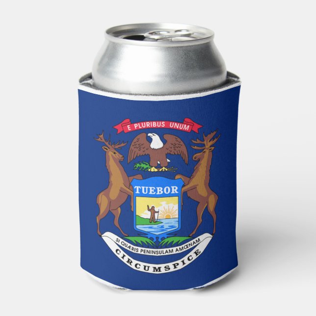 RAFRAÎCHISSEUR  POUR CANETTE MICHIGAN FLAG (Can devant)
