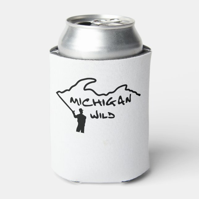 Rafraîchisseur Pour Canette Michigan Wild Logo Can Cooler (Can devant)