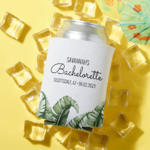 Rafraîchisseur Pour Canette Mid Century Banana Leaf Bachelorette/Bridesmaid