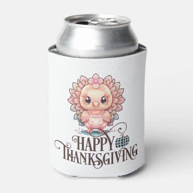 Rafraîchisseur Pour Canette Mignonne Turquie Thanksgiving (Can devant)