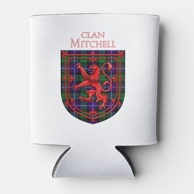 Rafraîchisseur Pour Canette Mitchell Tartan Scottish Plaid Lion Rampant (Devant)