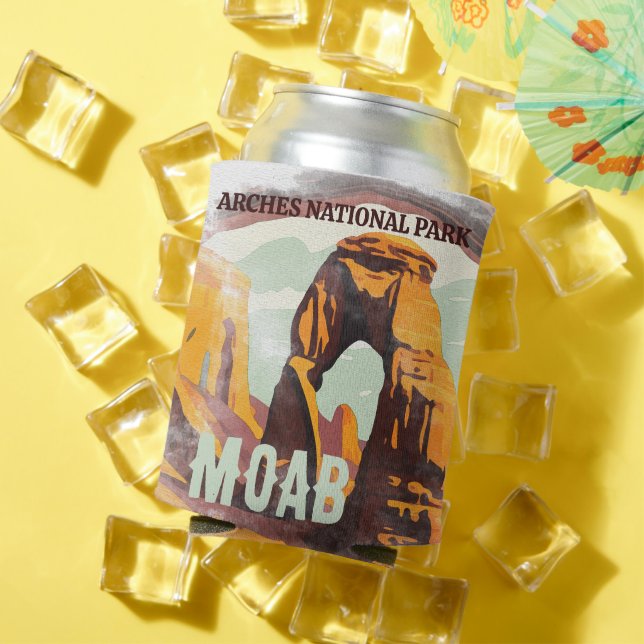 Rafraîchisseur Pour Canette Moab Arches National Park Utah Delicate Arch Retro (Été in situ)