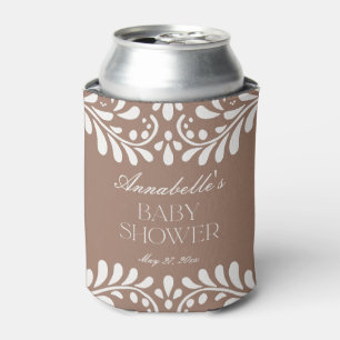 Rafraîchisseur Pour Canette Mocha Brown Talavera Espagne Fiesta Baby shower