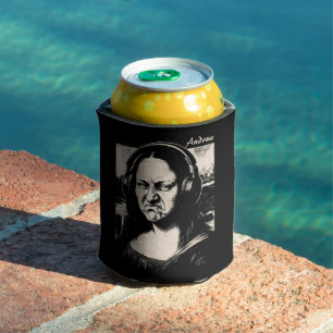 Rafraîchisseur Pour Canette Mona Lisa Bass Face Amateurs de Musique Drôles DJs