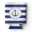 Monogramme Ancre bleu marine de réunion familiale