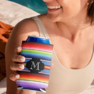 Rafraîchisseur Pour Canette Monogramme coloré de la couverture mexicaine Fiest