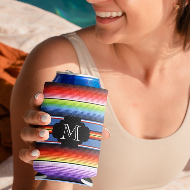 Rafraîchisseur Pour Canette Monogramme coloré de la couverture mexicaine Fiest (Créateur téléchargé)