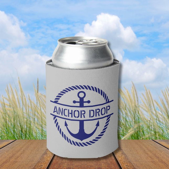 Rafraîchisseur Pour Canette Monogramme de corde et d'Ancre nautique (Créateur téléchargé)
