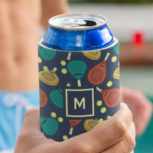 Rafraîchisseur Pour Canette Monogramme de padel Tennis Raquettes et balles