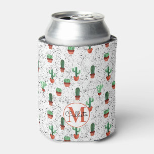 Rafraîchisseur Pour Canette Monogramme de pots en terre cuite verte