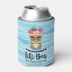 Rafraîchisseur Pour Canette Monogramme Luau Tiki Bar Party