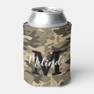 Rafraîchisseur Pour Canette Monogramme Nom Parties scintillant Camouflage mode