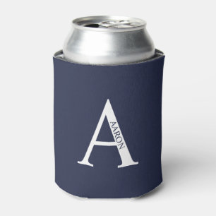 Rafraîchisseur Pour Canette Monogramme personnalisé et nom Can Cooler