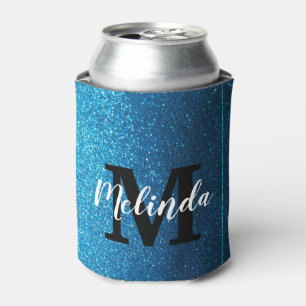 Rafraîchisseur Pour Canette Monogramme personnalisé Nom Parties scintillant mo