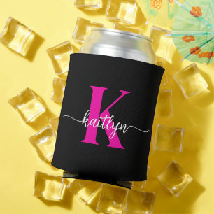 Rafraîchisseur Pour Canette Monogramme Rose Chaude Noir