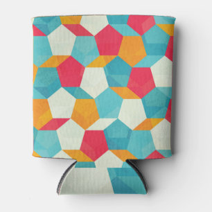 Rafraîchisseur Pour Canette Mosaïque colorée, Motif Artistique incomparable.