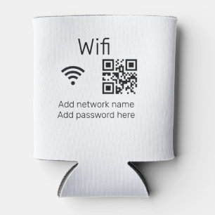 Rafraîchisseur Pour Canette Mot de passe Wifi signer ajouter le code Q R ici d