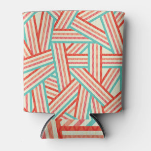 Rafraîchisseur Pour Canette Motif Abstrait rayé coloré