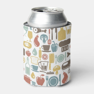 Rafraîchisseur Pour Canette Motif avec des icônes de cuisine