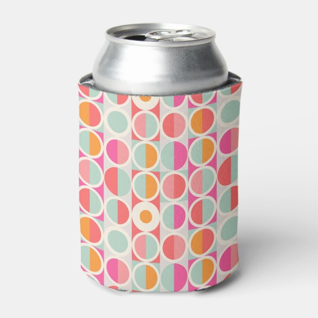 Rafraîchisseur Pour Canette Motif circulaire rose chaud (Can devant)