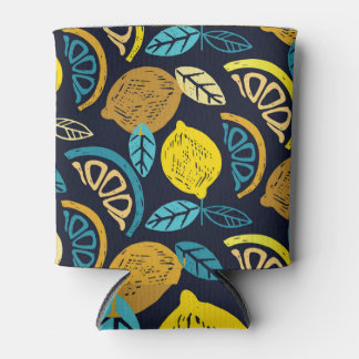 Rafraîchisseur Pour Canette Motif Citrus Lemon Doodle Arrière - plan