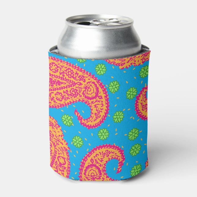 Rafraîchisseur Pour Canette Motif coloré Paisley (Can devant)