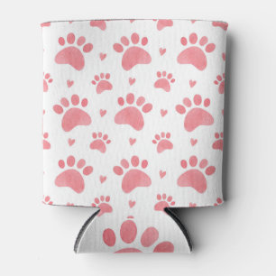 Rafraîchisseur Pour Canette Motif d'aquarelle Cat Paws