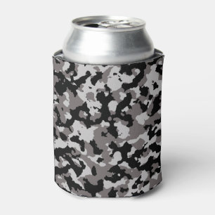 Rafraîchisseur Pour Canette Motif de camouflage gris militaire