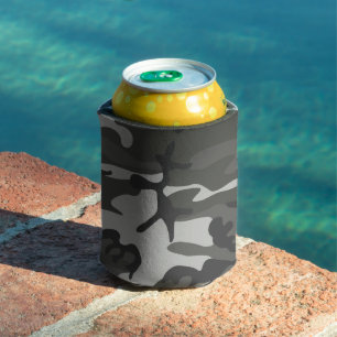 Rafraîchisseur Pour Canette Motif de Camouflage gris, Motif militaire, Armée