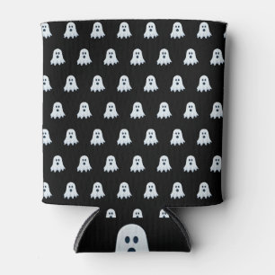 Rafraîchisseur Pour Canette Motif de fantôme d'horreur noir et blanc