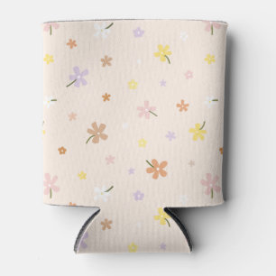 Rafraîchisseur Pour Canette Motif de fleurs de prairie printanière