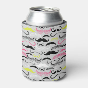 Rafraîchisseur Pour Canette Motif de moustache, rétro style
