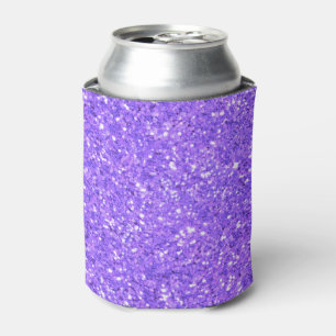 Rafraîchisseur Pour Canette Motif de paillettes scintillantes violettes       