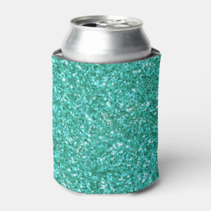 Rafraîchisseur Pour Canette motif de parties scintillant pétillante turquoise