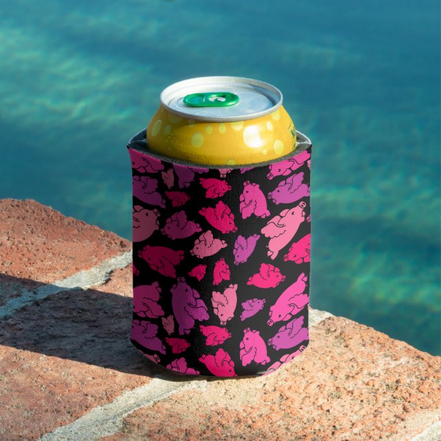 Rafraîchisseur Pour Canette Motif de porc rose (Piscine in situ)