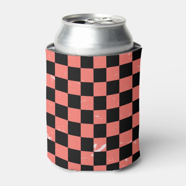 Rafraîchisseur Pour Canette motif de tableau de bord rose et noir (Can devant)
