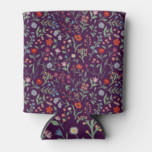 Rafraîchisseur Pour Canette Motif décorative fleurie sans couture.