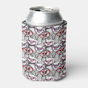 Rafraîchisseur Pour Canette Motif des Lunettes de vue Owl
