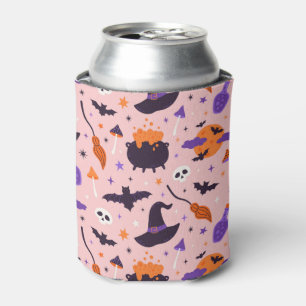 Rafraîchisseur Pour Canette Motif d'Halloween mou et rose