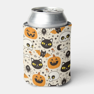 Rafraîchisseur Pour Canette Motif d'Halloween rétro
