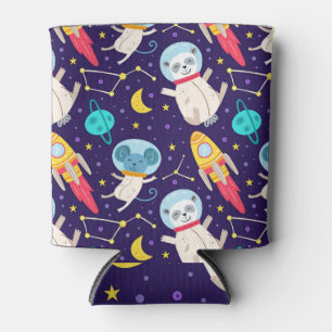 Rafraîchisseur Pour Canette Motif Enfants Panda Et Souris Astronaute