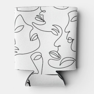 Rafraîchisseur Pour Canette Motif face Abstrait d'une ligne
